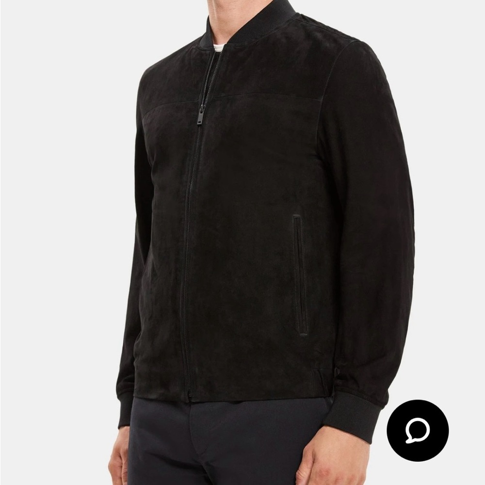 New with tags Theory suede leather bomber jacket